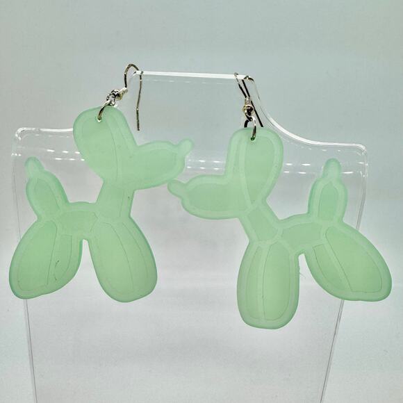 Handmade Jewelry - Balloon Dog Earrings - Dog Accessories - Puppy Earrings - Cute Earrings